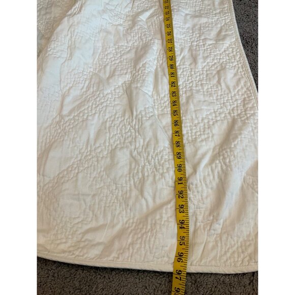 Restoration Hardware Duvet Cover Reversible Quilted King beige striped Cotton - Picture 7 of 10